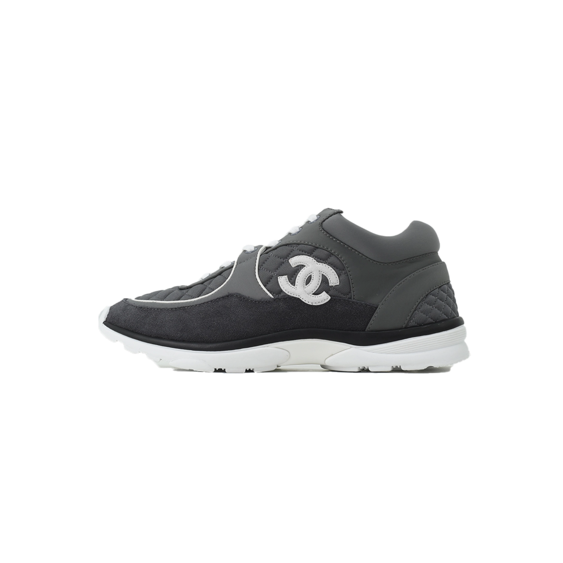 Chanel CC Logo Sneaker Grey