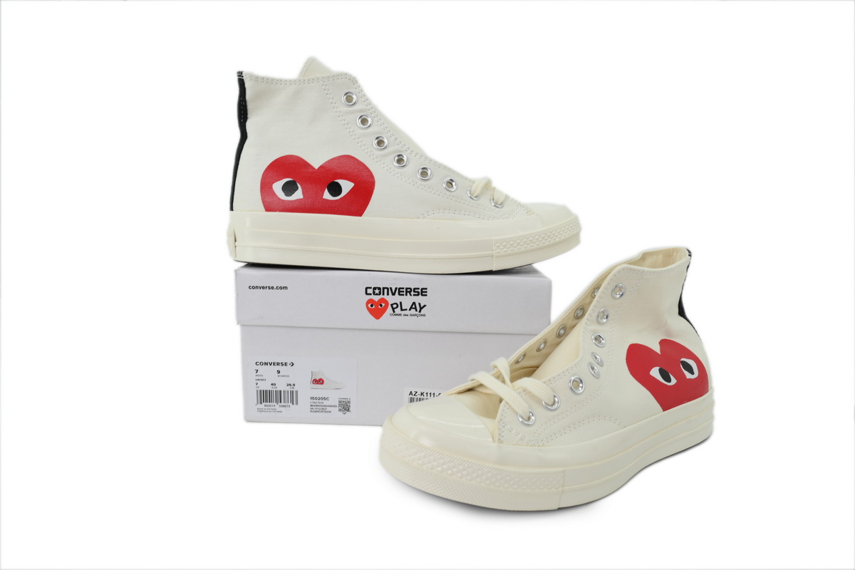 Comme des Garçons Play x Converse Chuck 70 High Milk 150205C