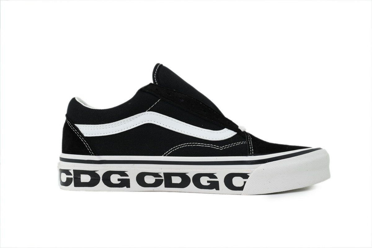 CDG x Vans OG Old Skool LX Sidewall Black