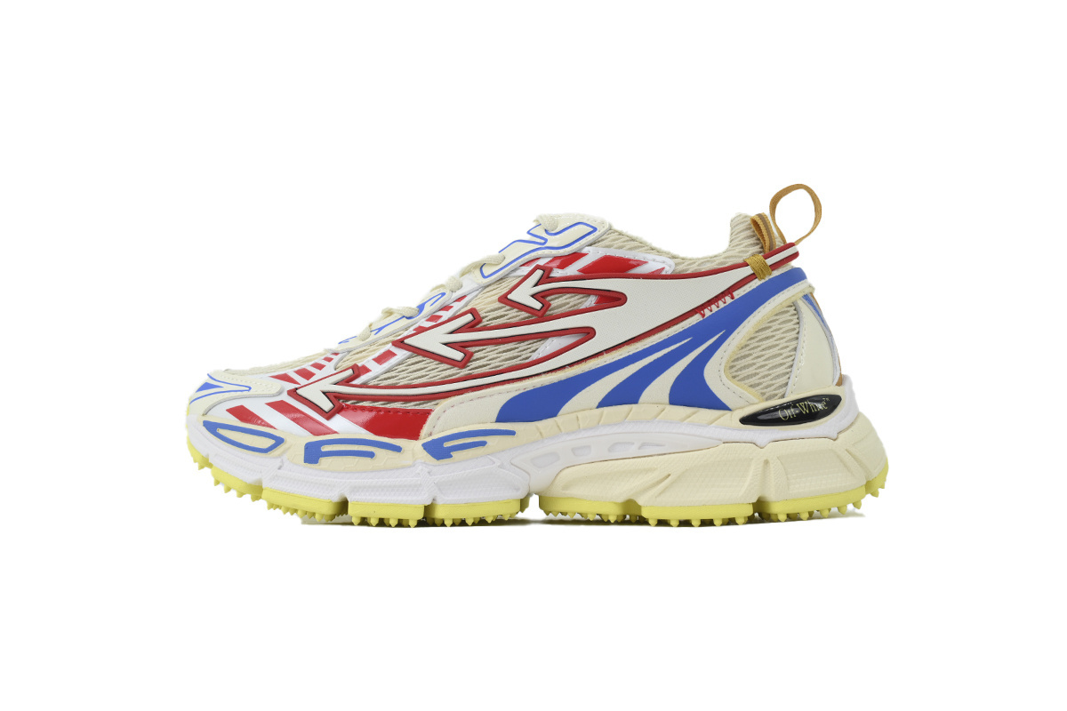 Off-White Be Right Back Beige Red Blue Yellow OMIA289F 25LEA001 0057