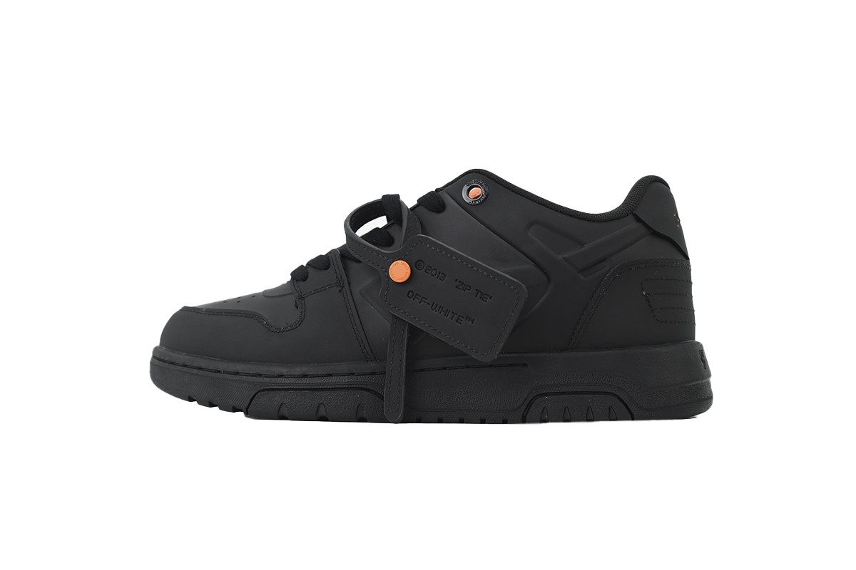 Off White Men Black Out Of Office Molded Sneakers OMIA189S26 MAT0011020