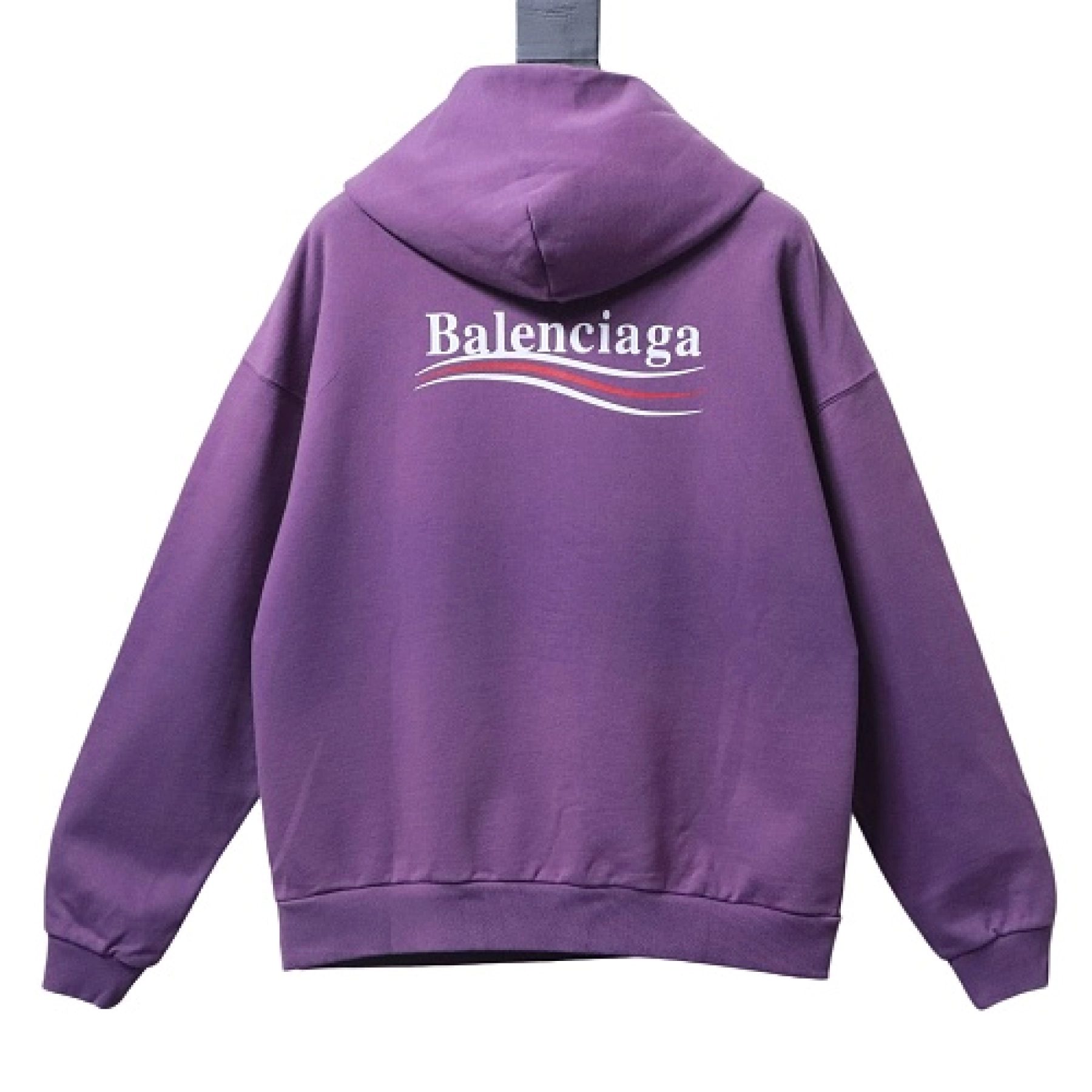 Balenciaga Political Campaign Medium Fit Hoodie Purple