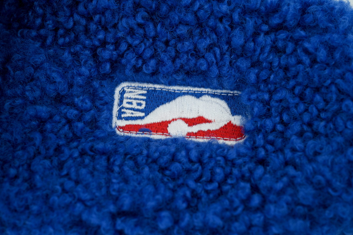 NBA x Balenciaga Furry Slides Blue