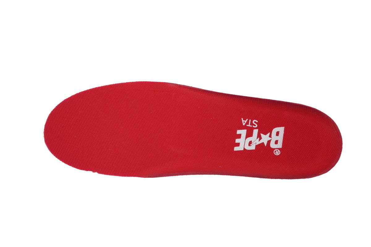 A Bathing Ape Red And White Big Star OZXSHMX 91314M