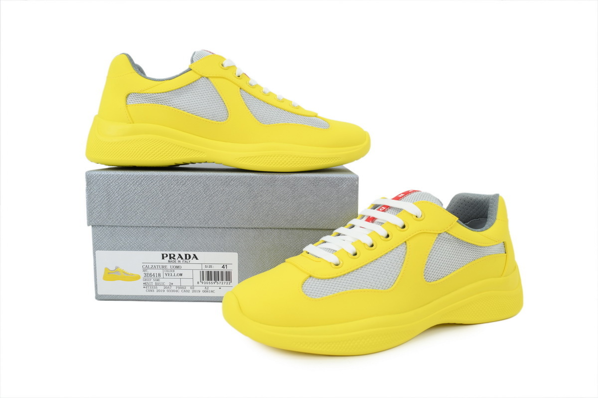 Prada America's Cup Sneakers Yellow