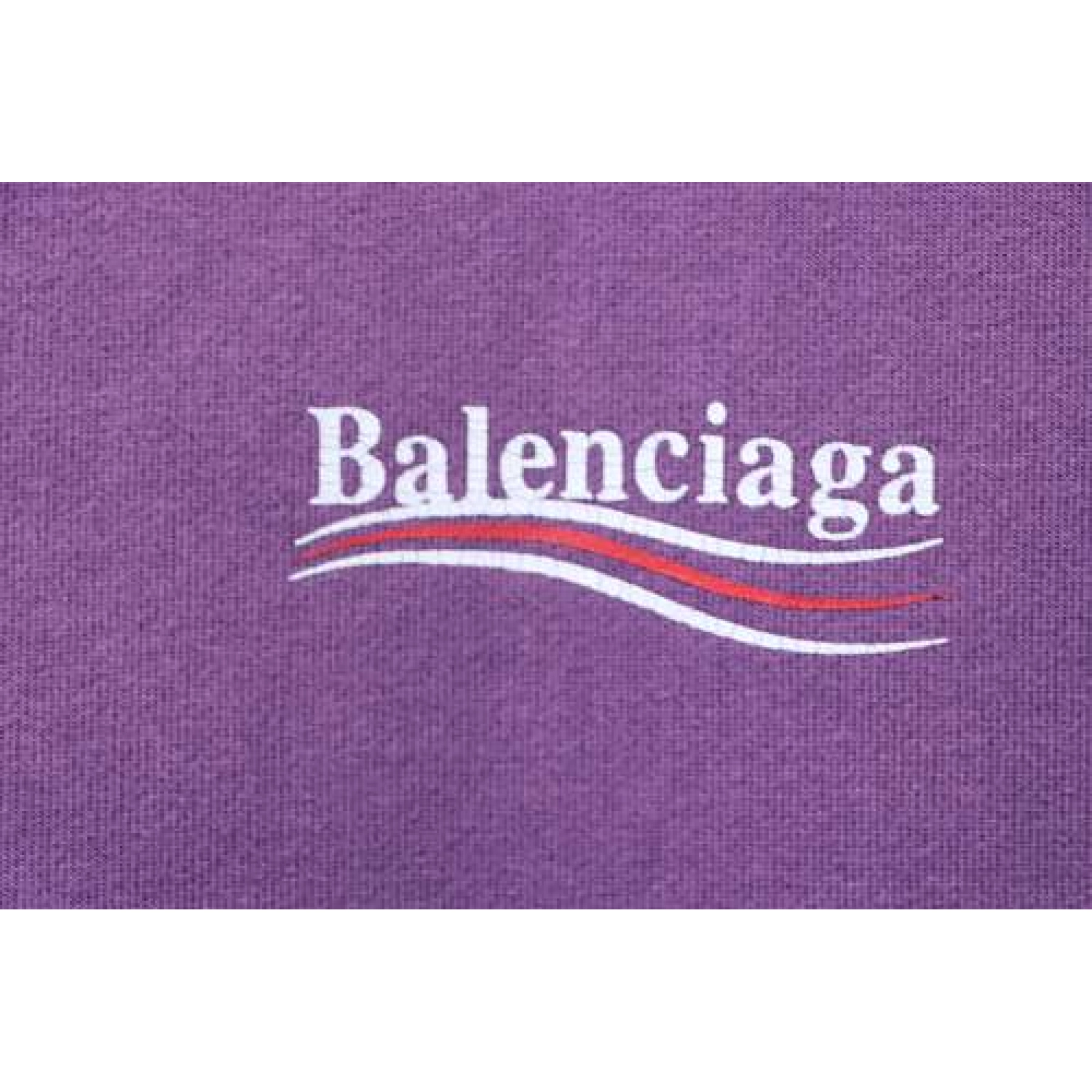 Balenciaga Political Campaign Medium Fit Hoodie Purple