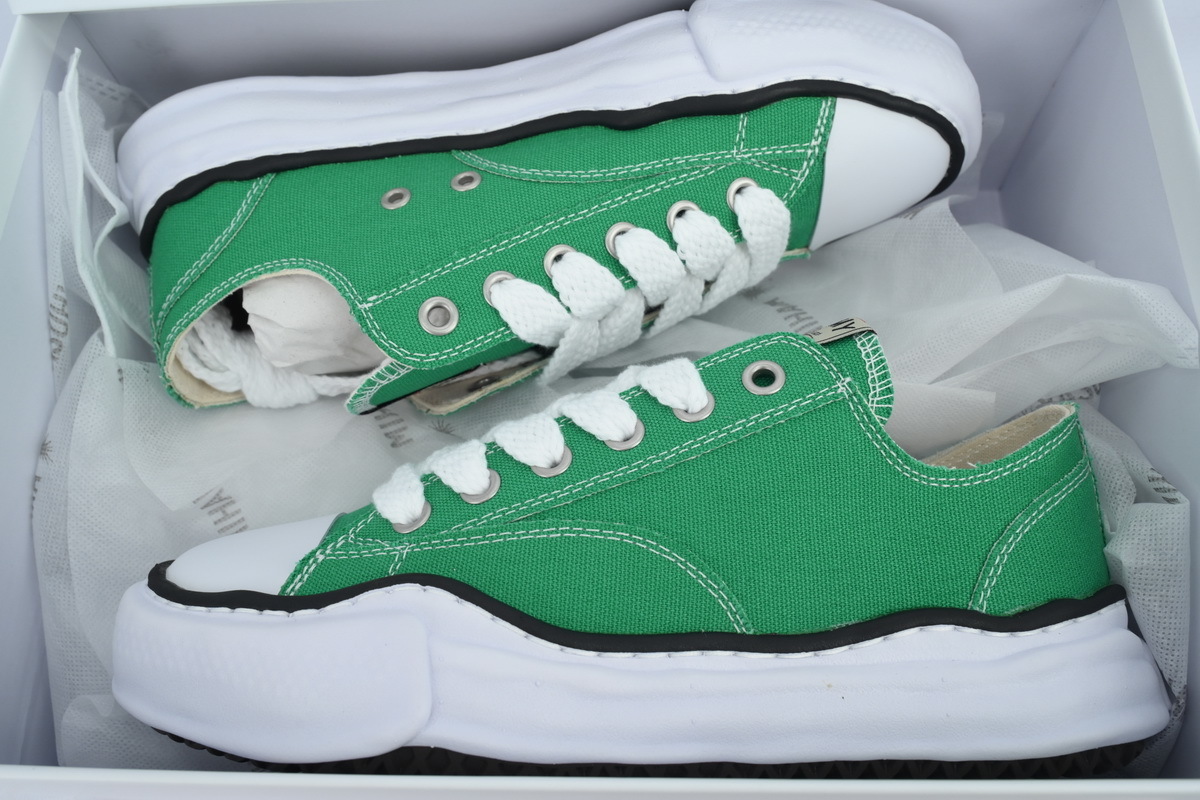 MAISON MIHARA YASUHIRO Hank OG Sole Canvas Low-top Sneakers Green