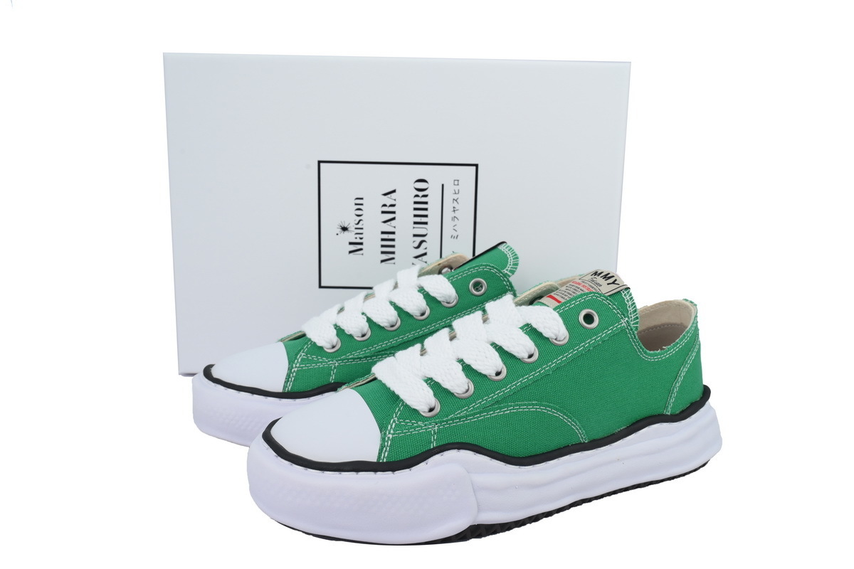 MAISON MIHARA YASUHIRO Hank OG Sole Canvas Low-top Sneakers Green