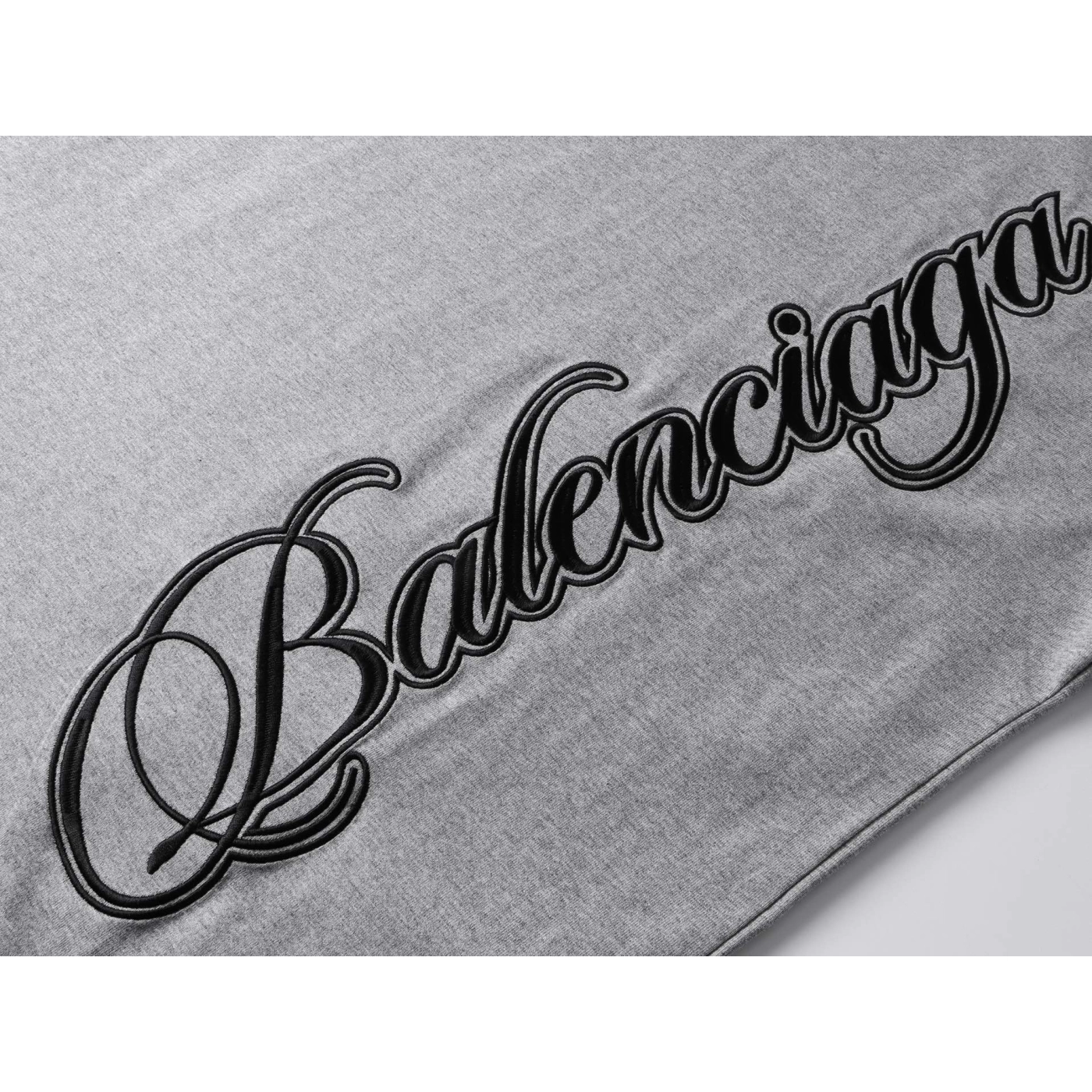 Balenciaga Embroidered Logo T-shirt Black/Red/Gray