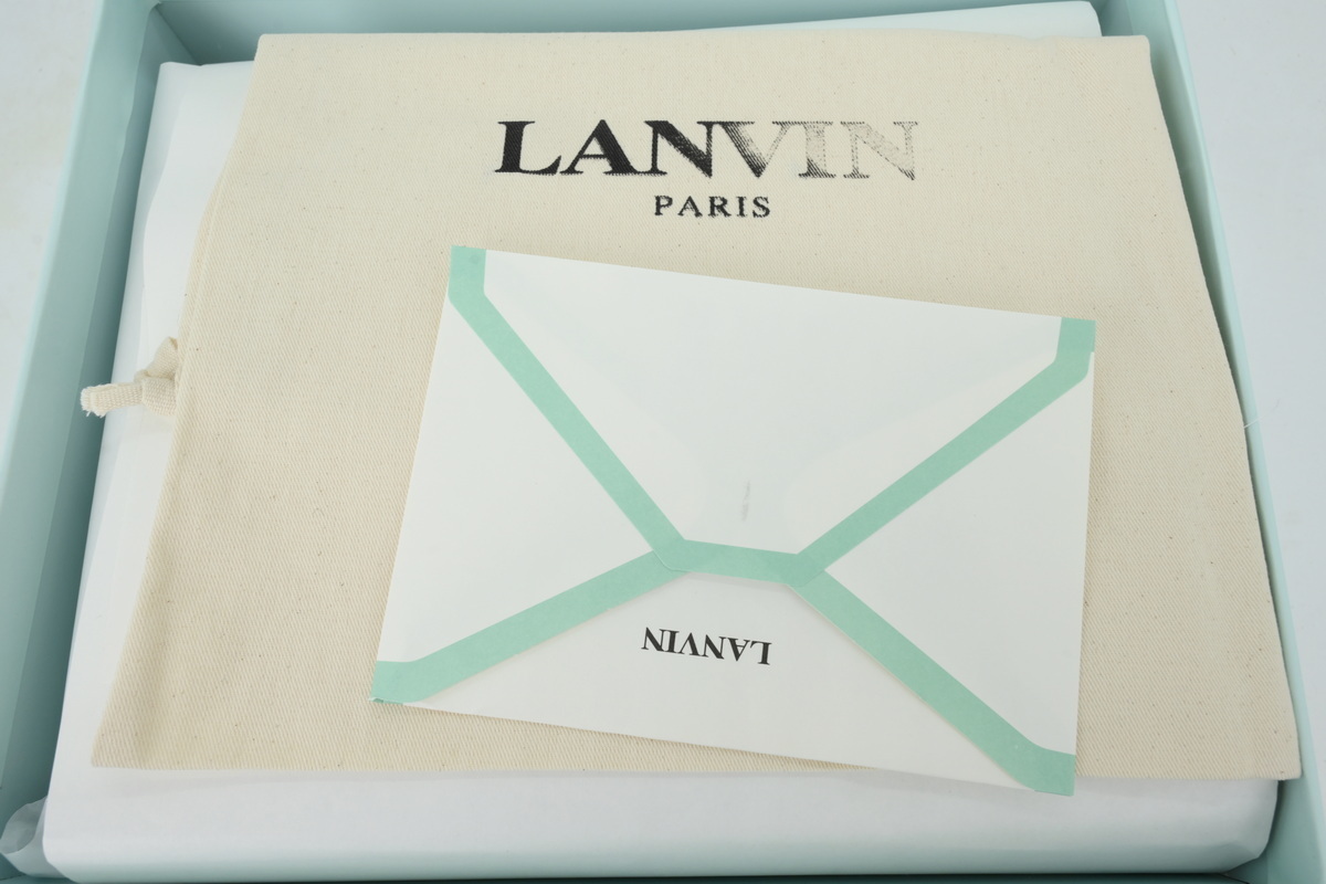 Lanvin Curb Sneakers White Ribbon