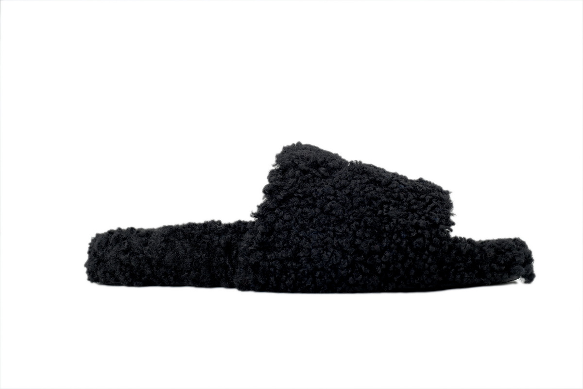 NBA x Balenciaga Furry Slides Black