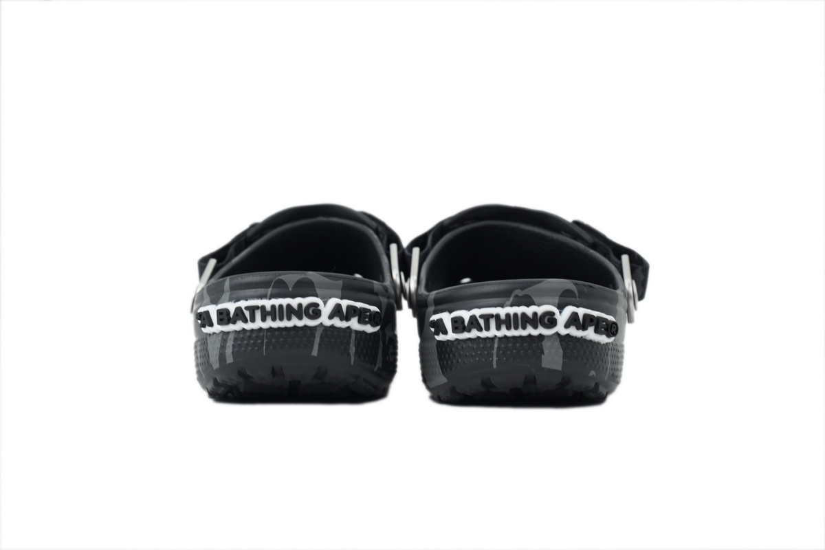 A Bathing Ape BAPE x Crocs Classic Clog ABC Camo Black
