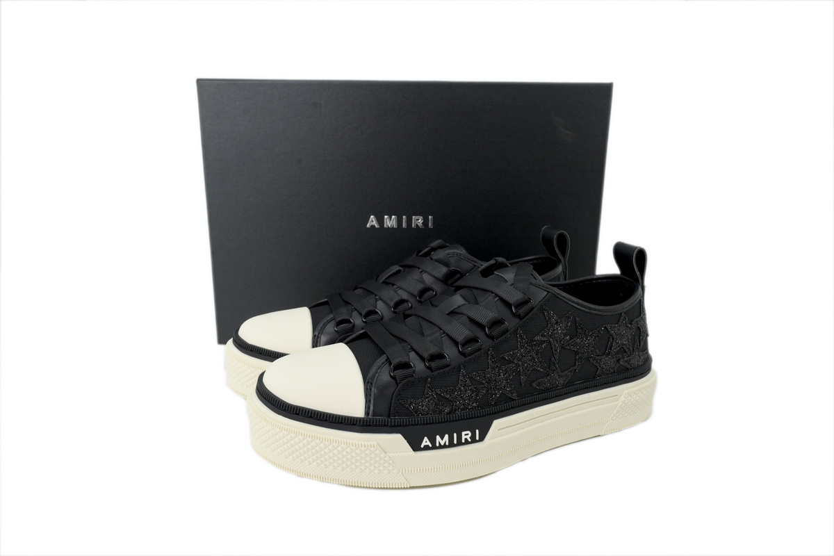 AMIRI Stars Court Diamond Black Glitter