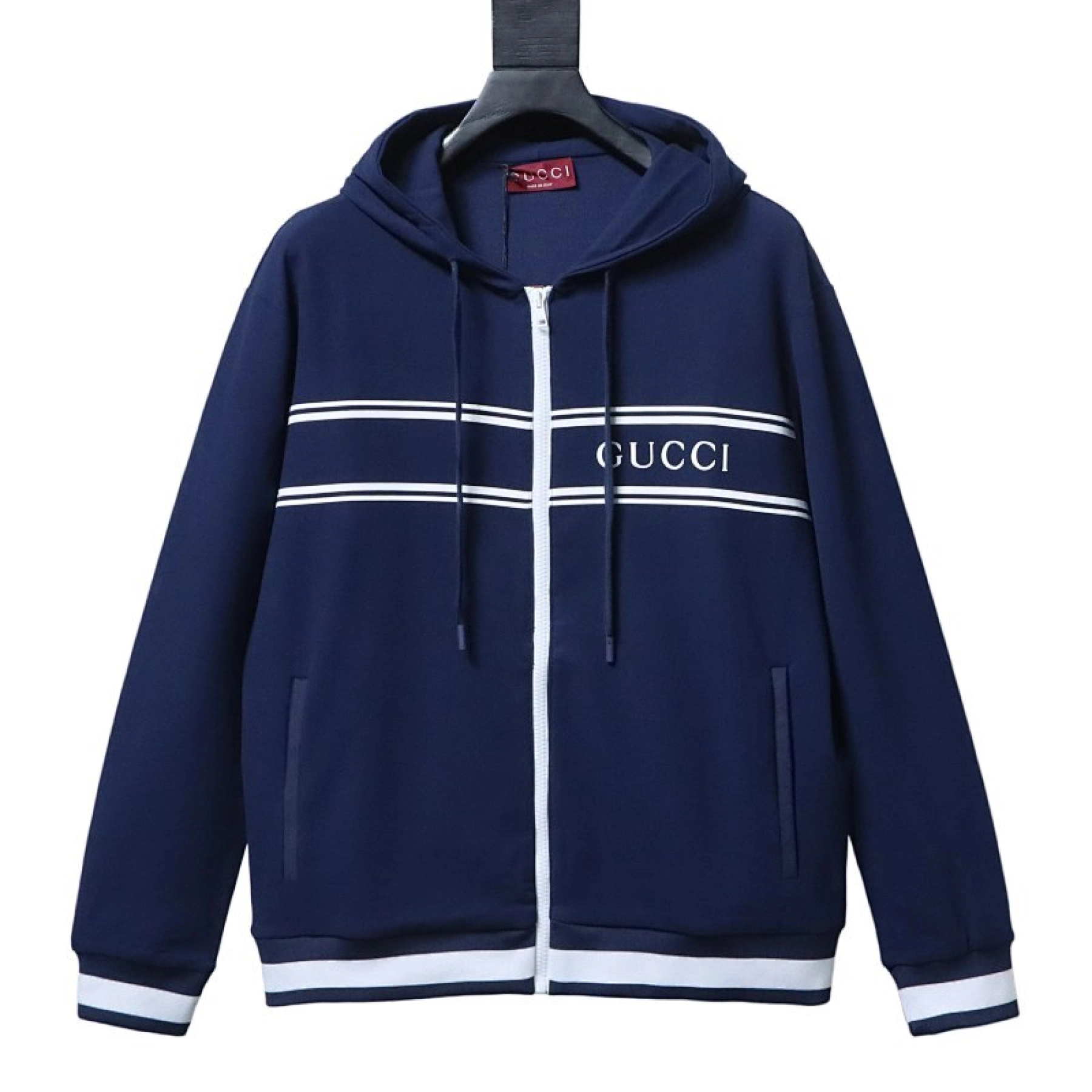 Gucci Technical Jersey Zip-up Hoodie