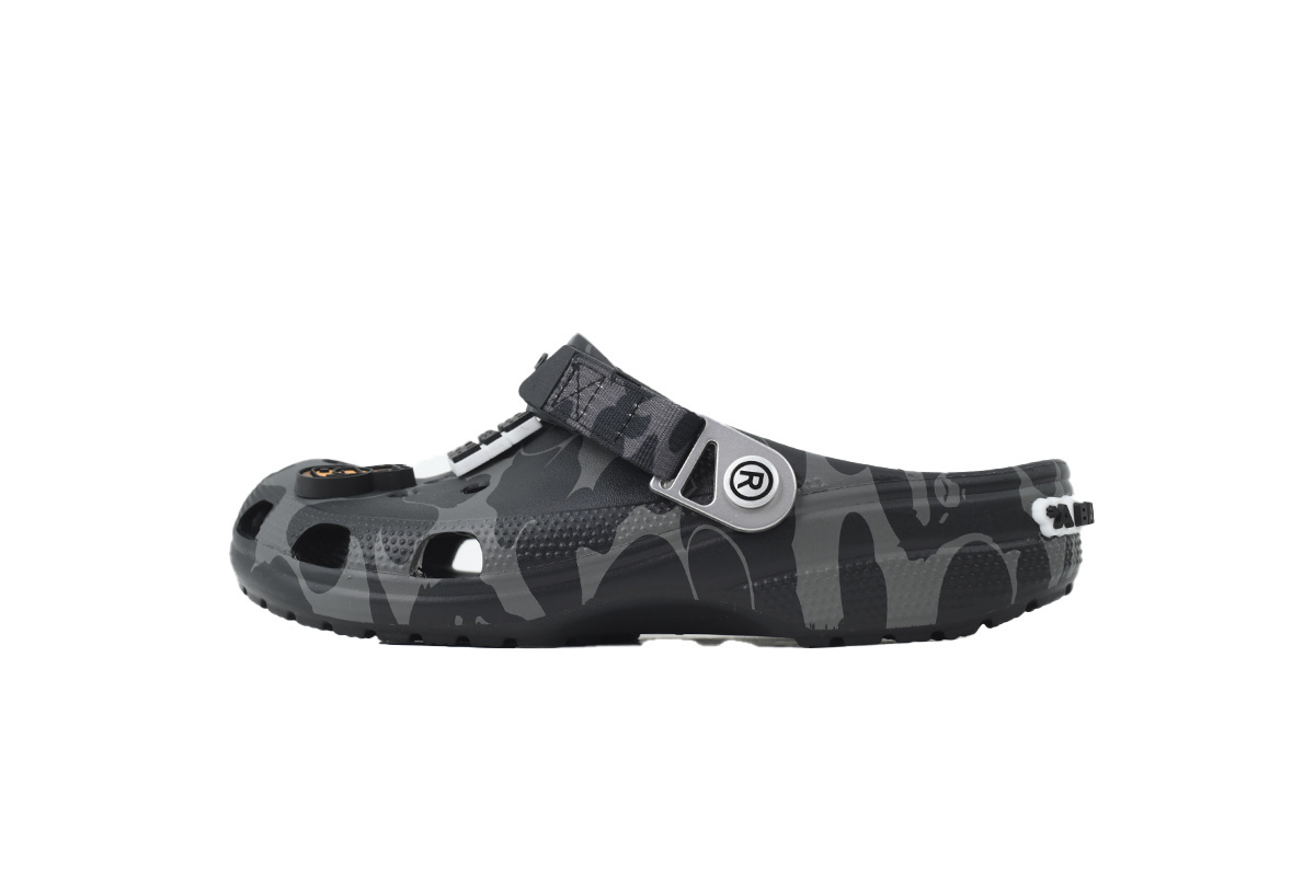A Bathing Ape BAPE x Crocs Classic Clog ABC Camo Black