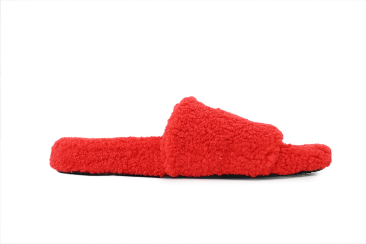 NBA x Balenciaga Furry Slides Red