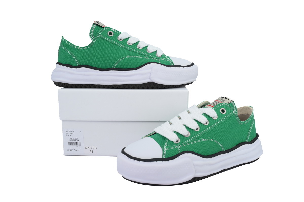 MAISON MIHARA YASUHIRO Hank OG Sole Canvas Low-top Sneakers Green