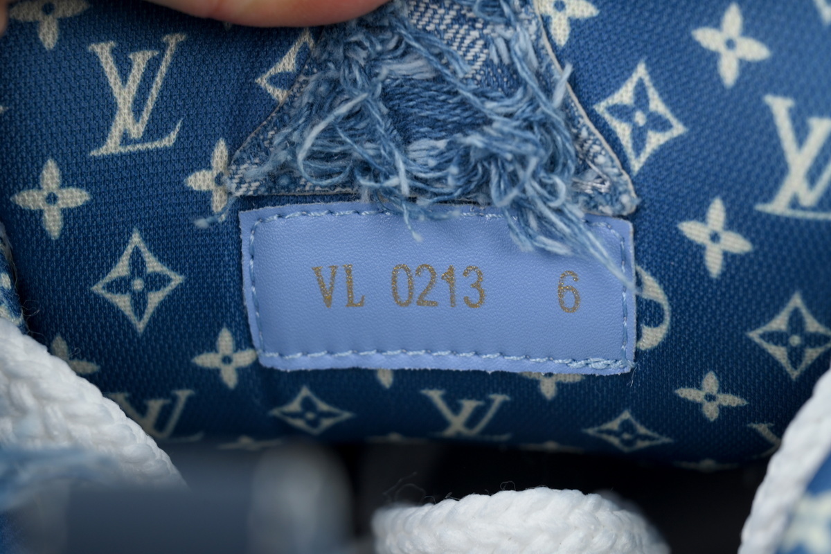 Louis Vuitton LV Skate Sneaker Plum Blossom Diamond Blue