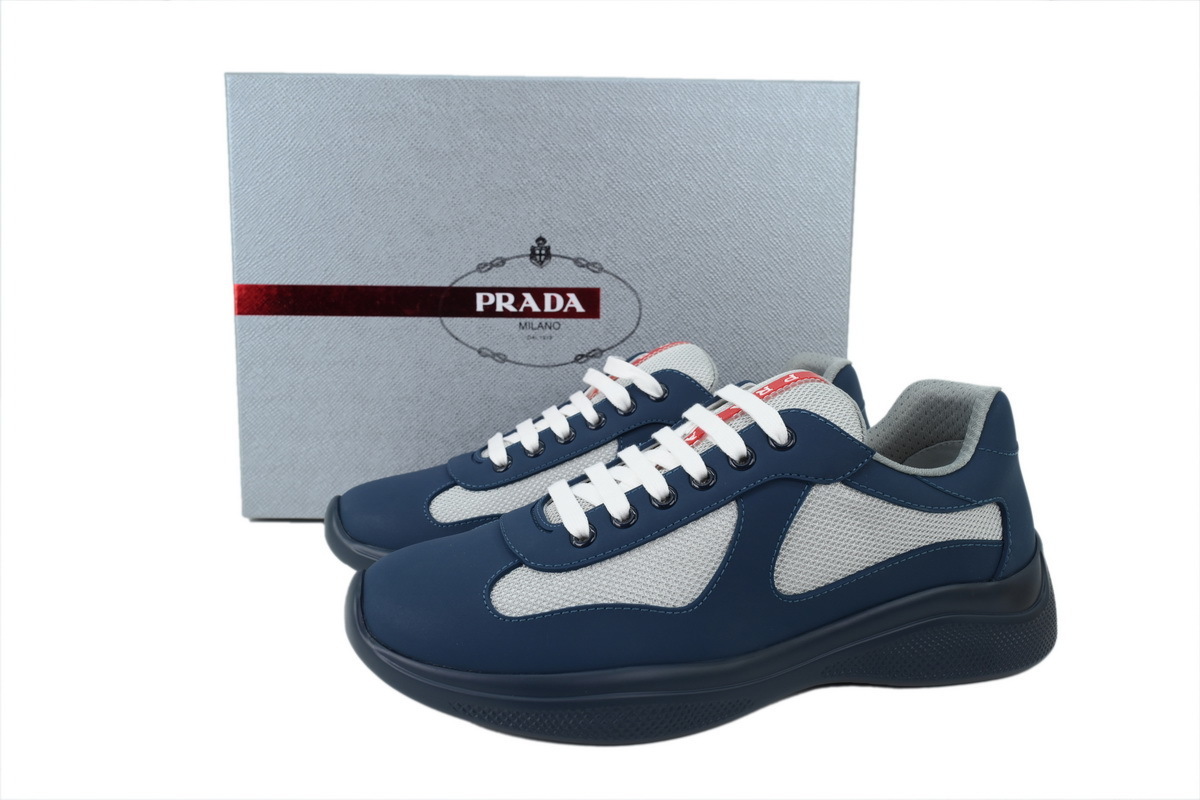 Prada America's Cup Sneakers Carbon Blue