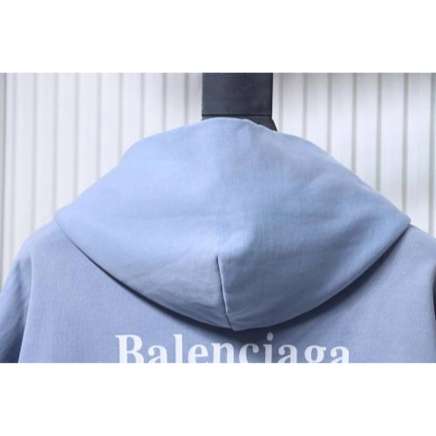 Balenciaga Political Campaign Medium Fit Hoodie Blue