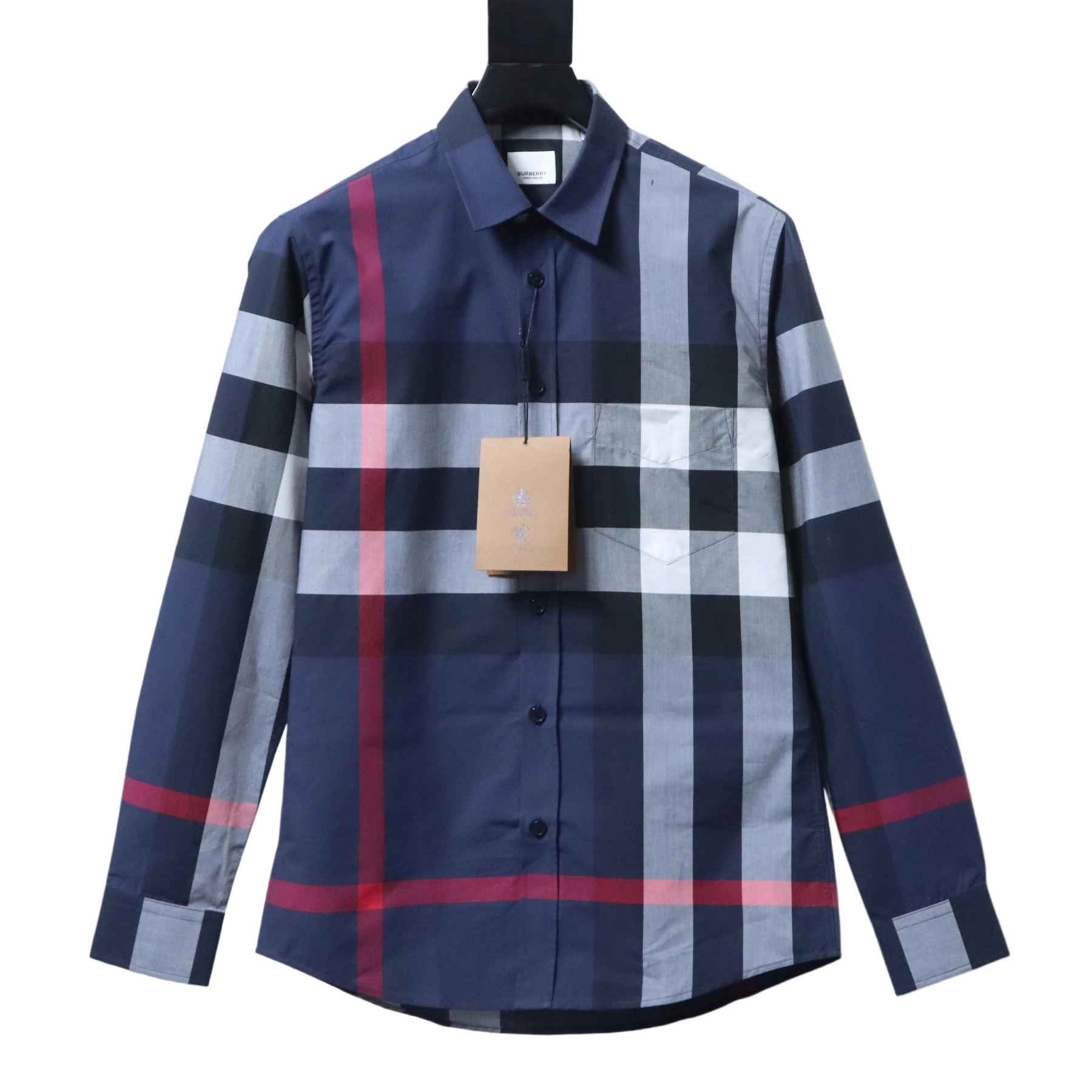 Burberry Classic Check Cotton Shirt Blue