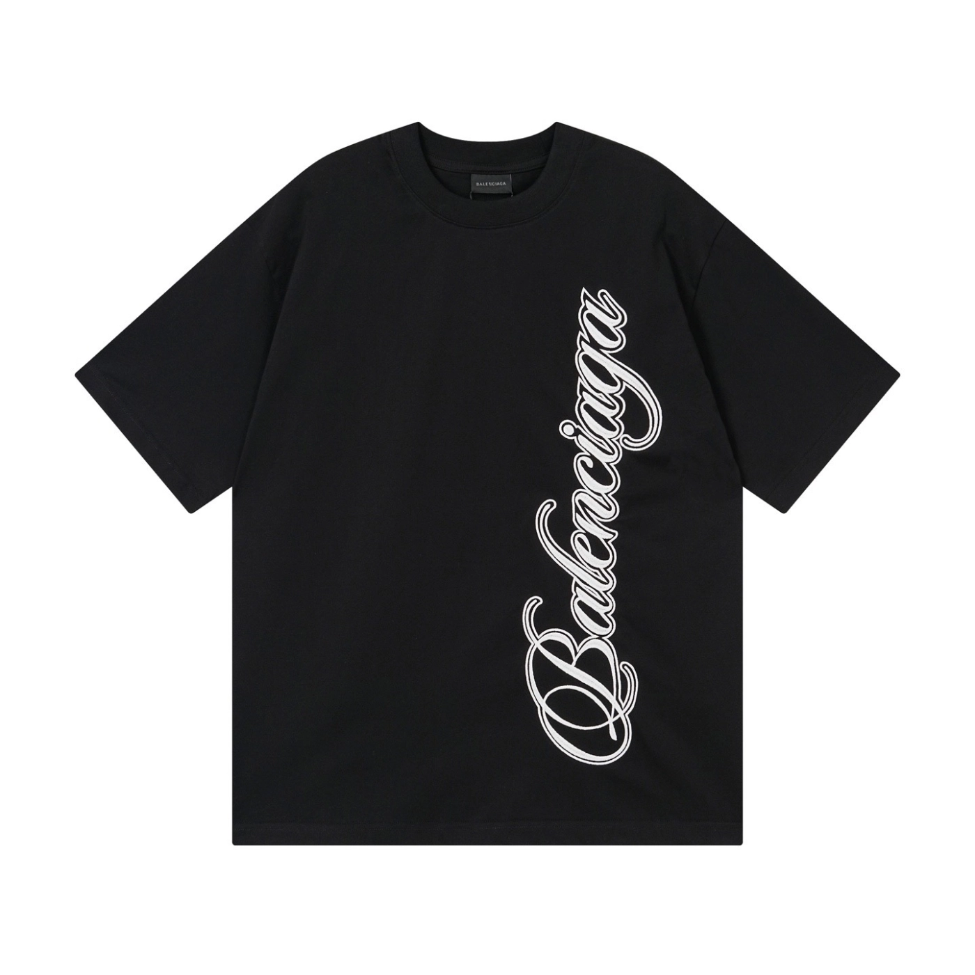 Balenciaga Embroidered Logo T-shirt Black/Red/Gray