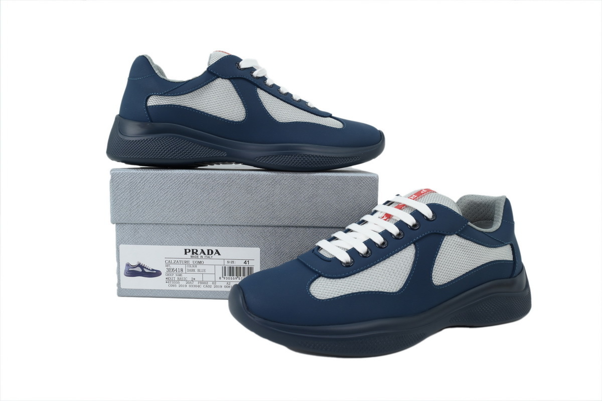 Prada America's Cup Sneakers Carbon Blue