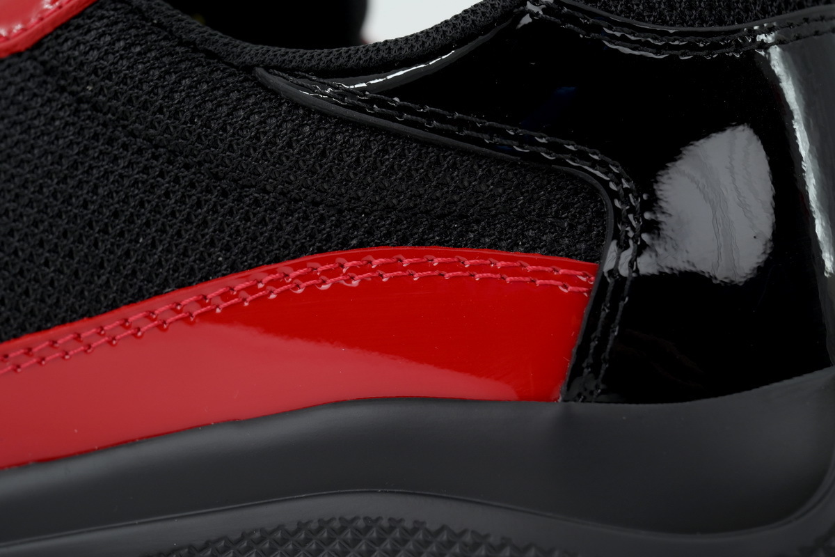 Prada America's Cup sneakers Black Red