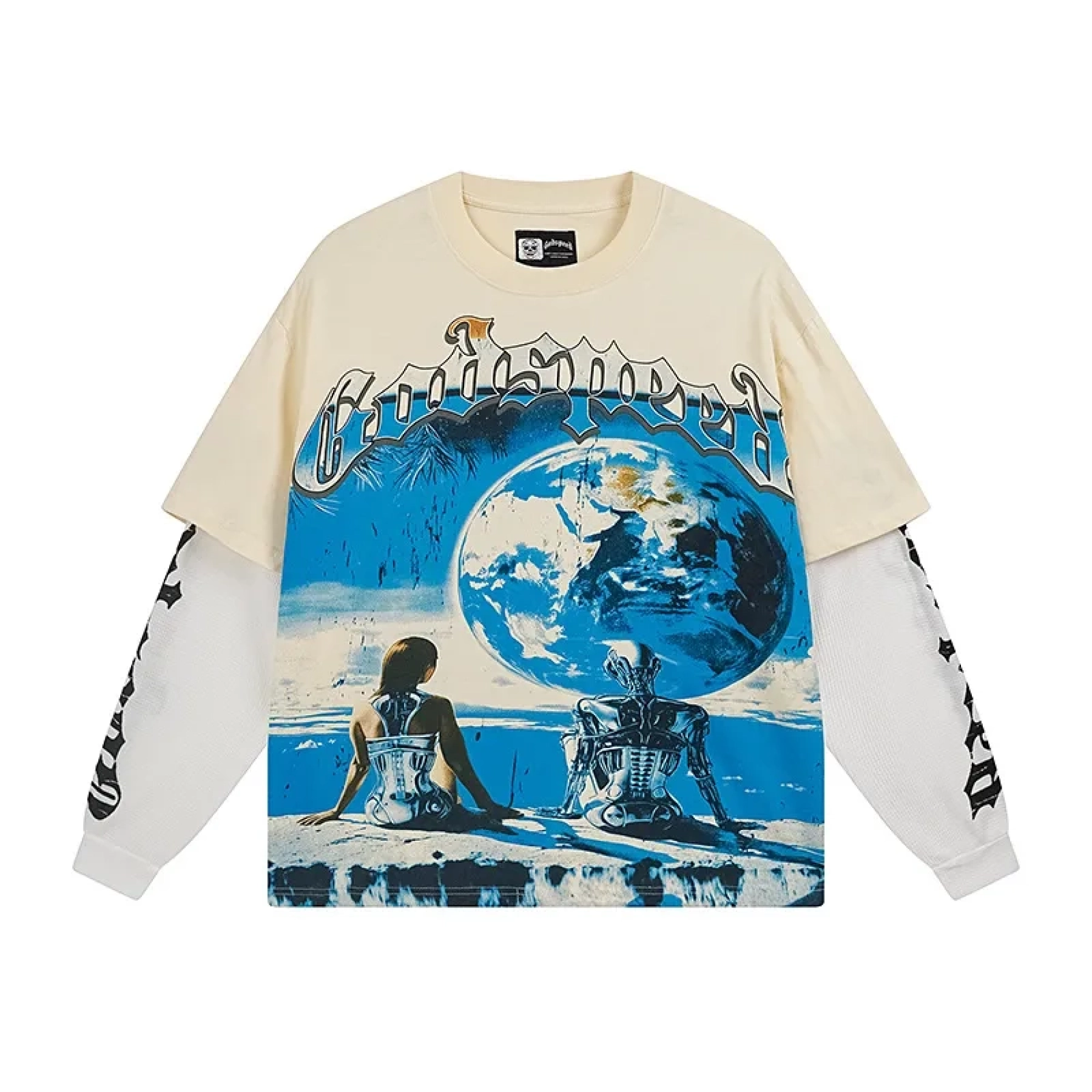 Godspeed Artificial Love Layered Long Sleeve T-shirt + Amiri Jeans 8805