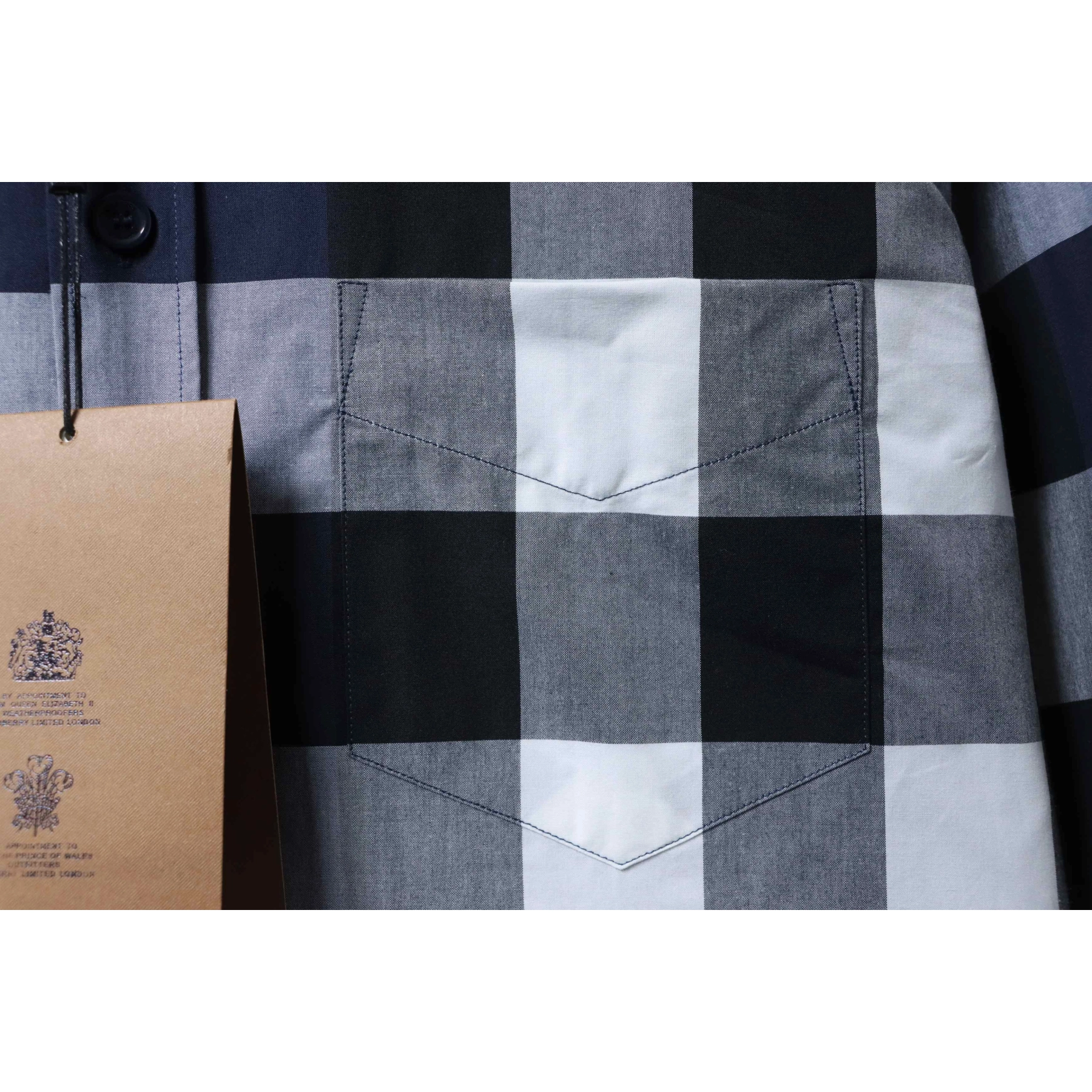 Burberry Classic Check Cotton Shirt Blue
