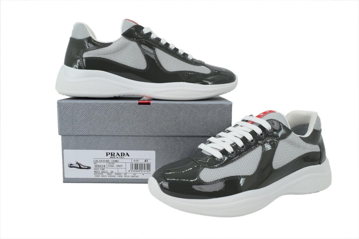 Prada America's Cup Sneakers Charcoal Gray
