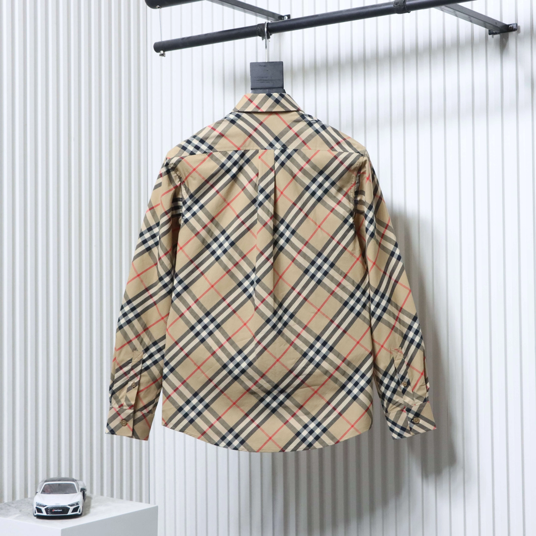 Burberry Long-Sleeve Cotton Twill Check Shirt