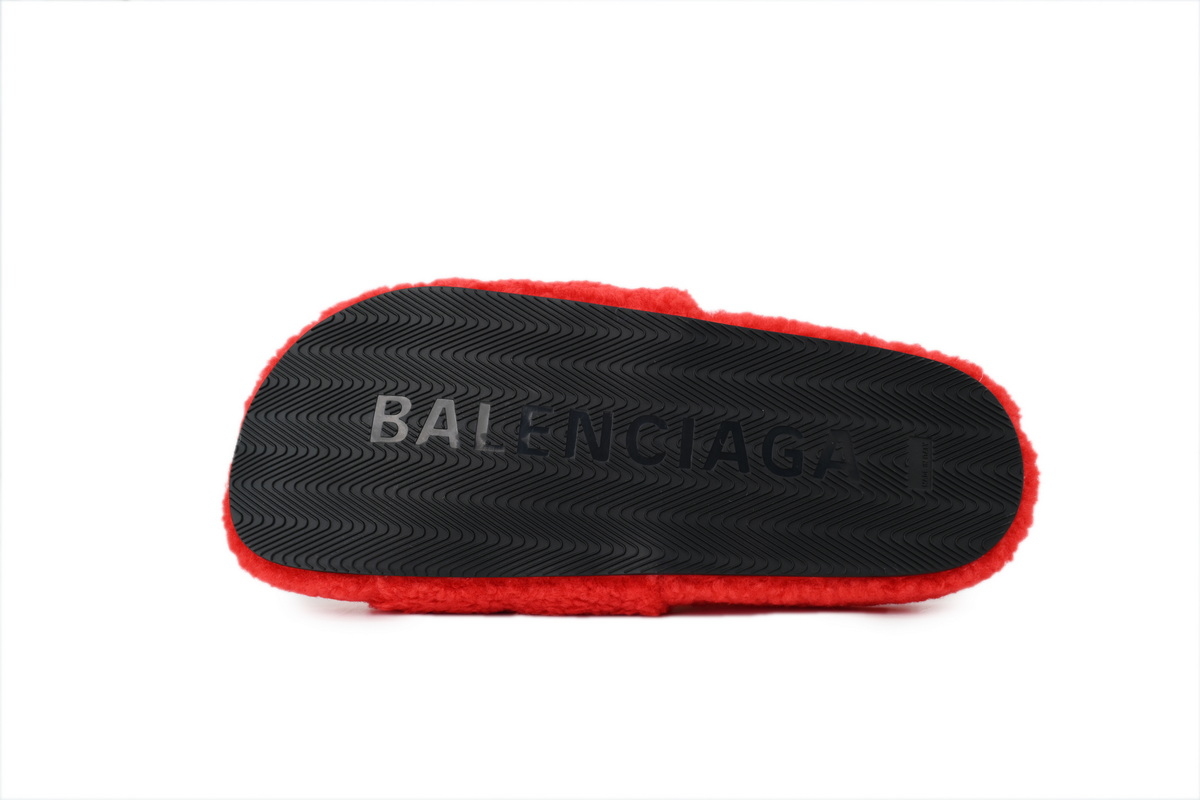 NBA x Balenciaga Furry Slides Red