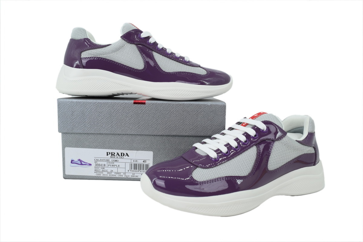 Prada America's Cup Sneakers Purple