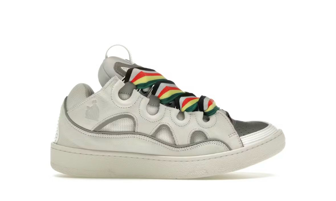 Lanvin Curb Sneakers White Grey