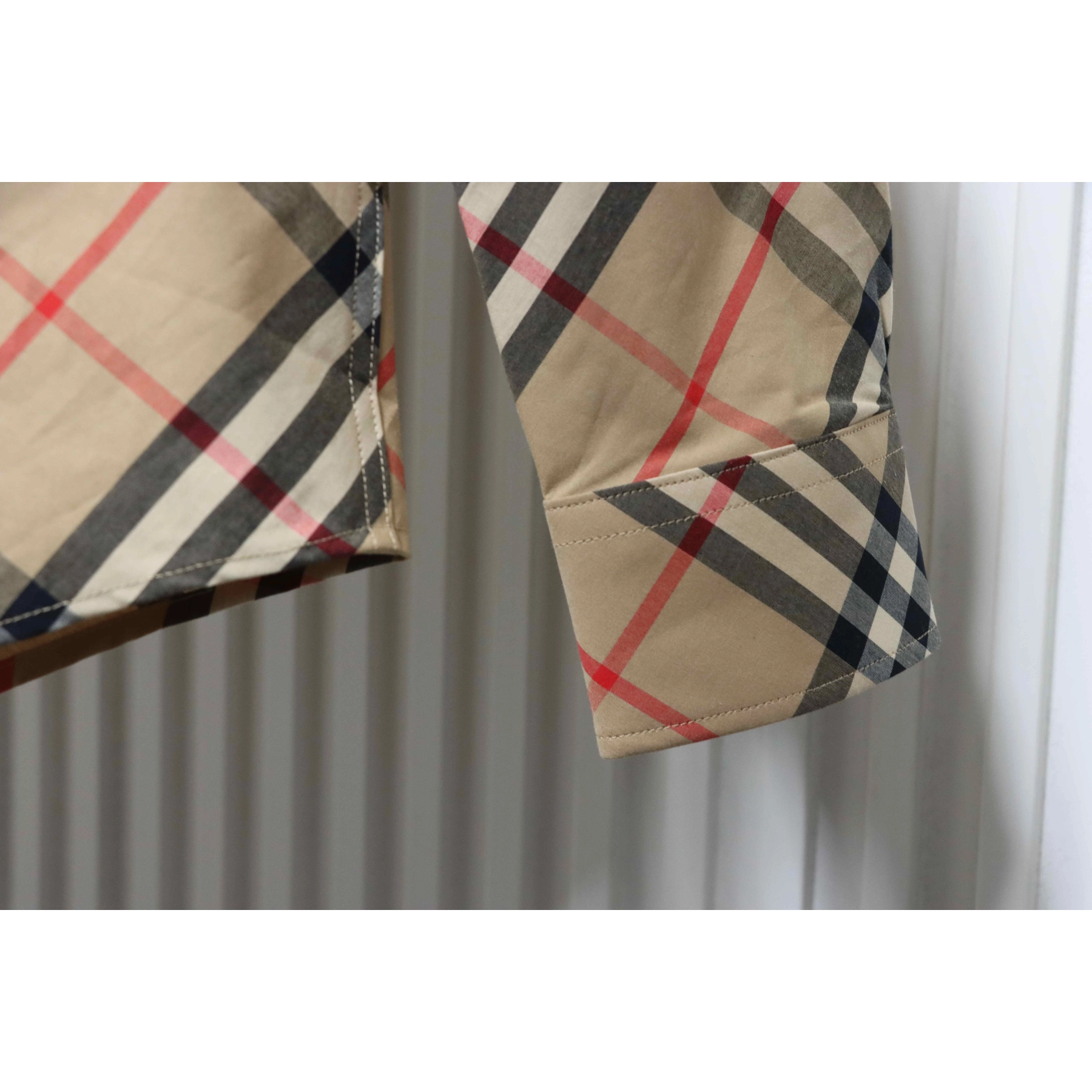 Burberry Long-Sleeve Cotton Twill Check Shirt