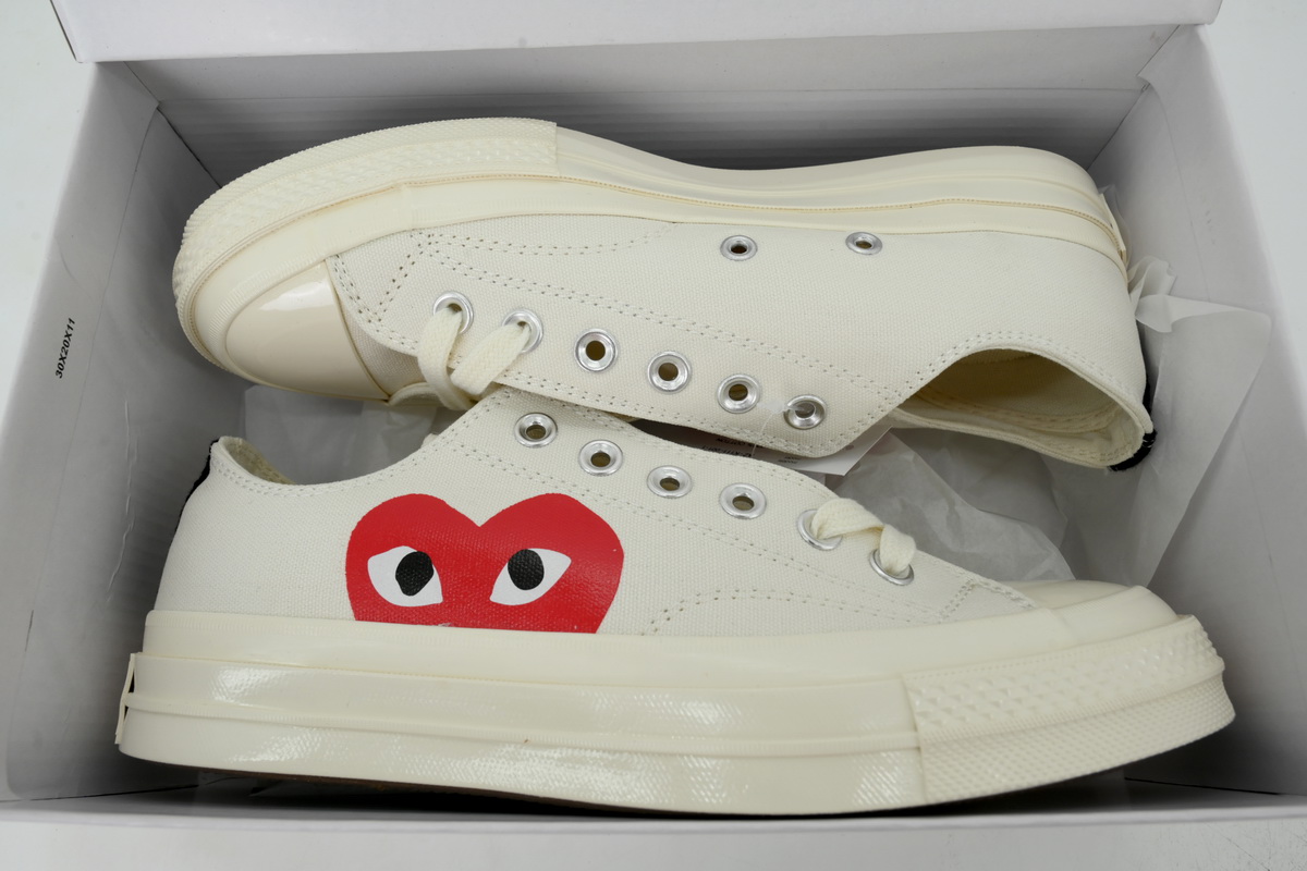 Comme des Garçons Play x Converse Chuck 70 Low Milk 150207C