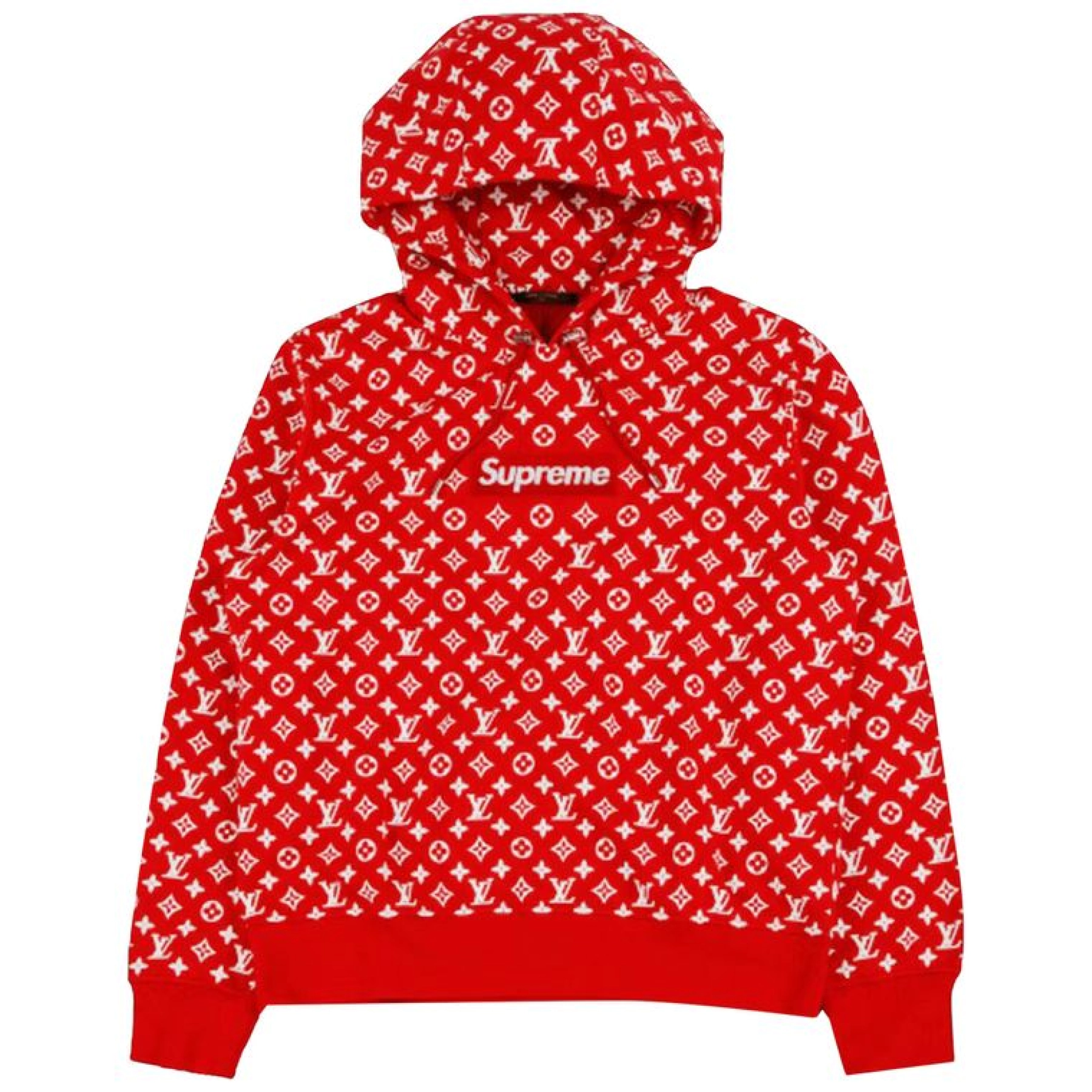 Louis Vuitton x S Box Logo Hooded Sweatshirt Red + Ksubi Jean 3026