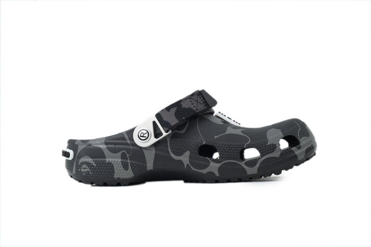A Bathing Ape BAPE x Crocs Classic Clog ABC Camo Black