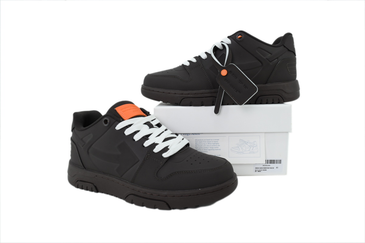 Off White Men's Brown Outward Molded Sneakers 0MIA189S26 MAT0016G20