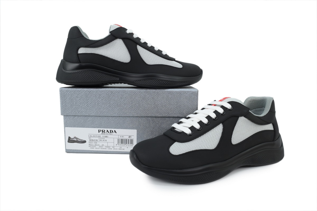 Prada America's Cup Sneakers Rubber Carbon Black