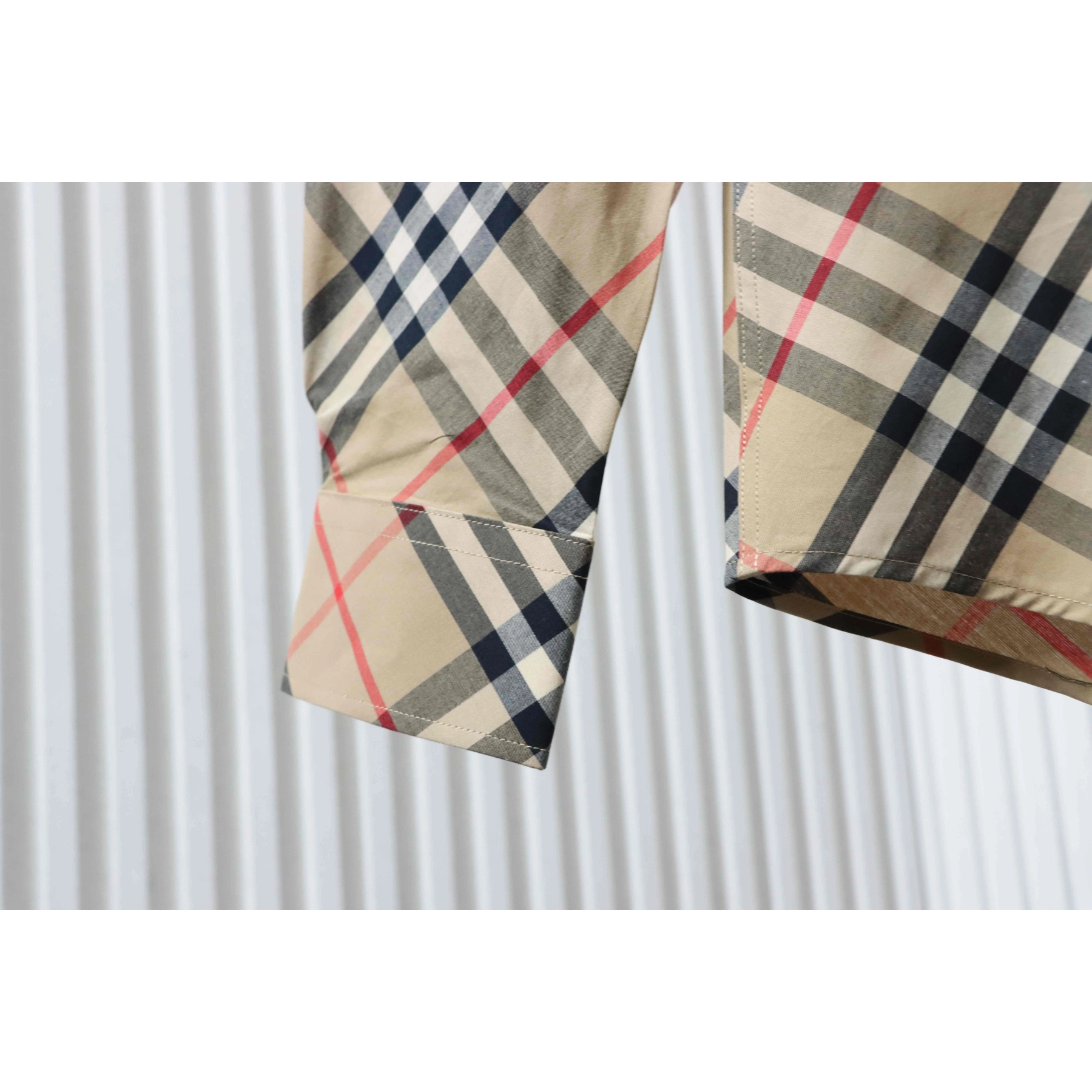 Burberry Long-Sleeve Cotton Twill Check Shirt