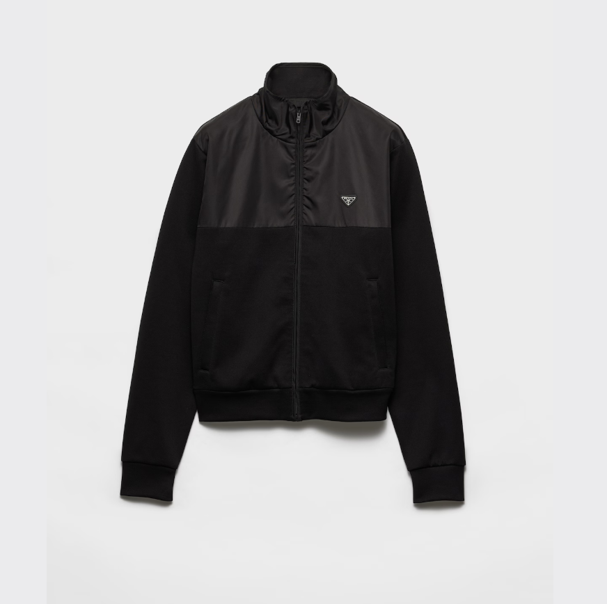 Prada Cotton Fleece Zipper Jacket