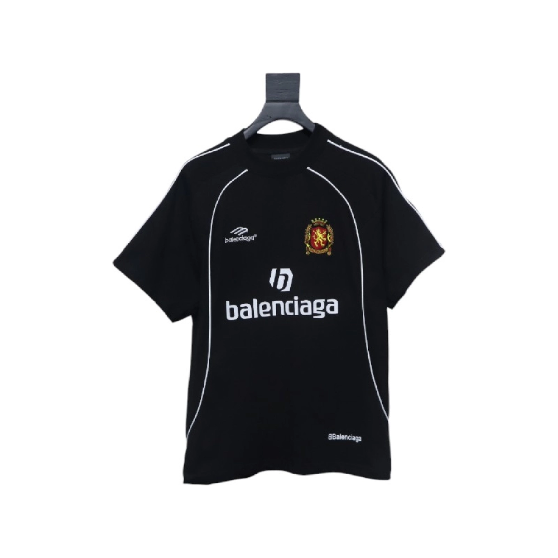 Balenciaga Lion Crest Soccer T-Shirt Black+Amiri Jeans