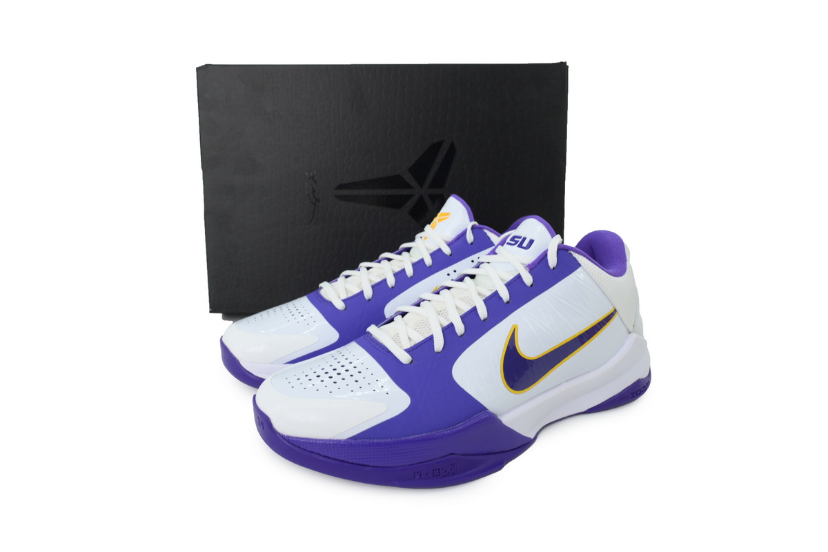 Jalen Brunson x Nike Zoom Kobe 5 Protro White Purple IM0557-102