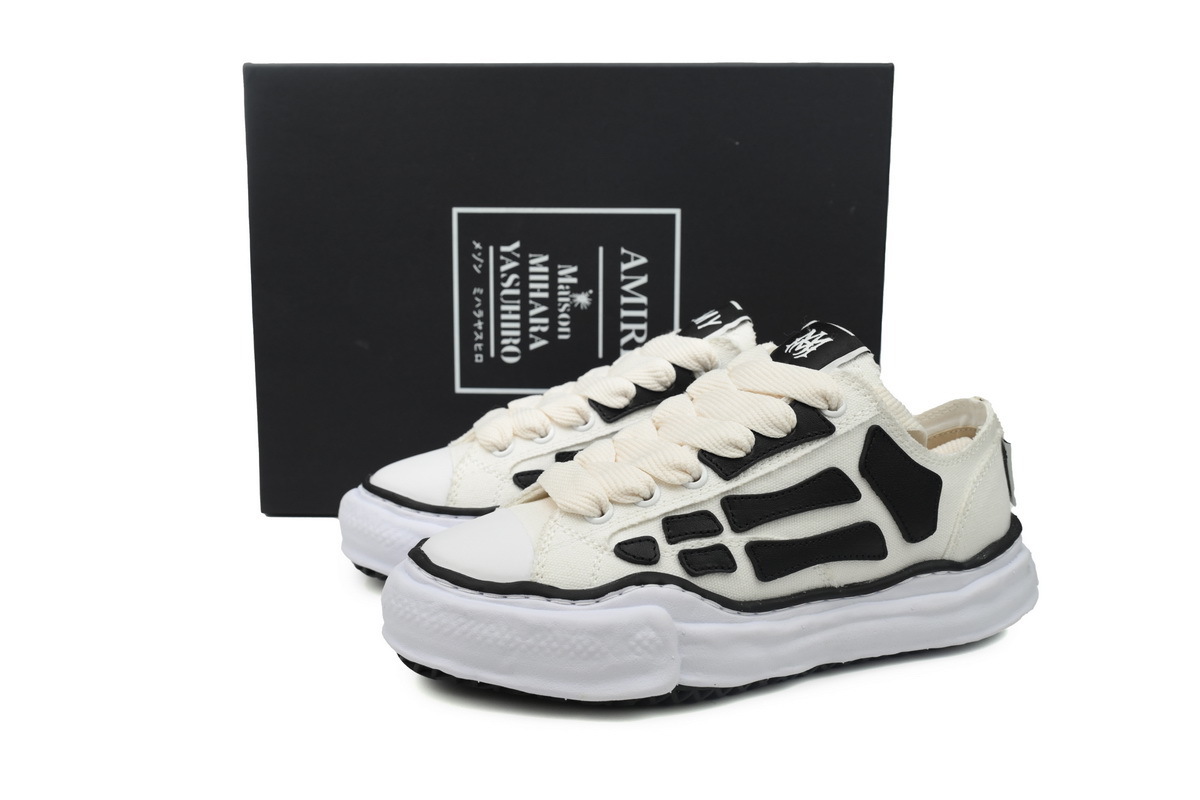 Maison Mihara Yasuhiro x AMIRI Skel-Top Low Off White