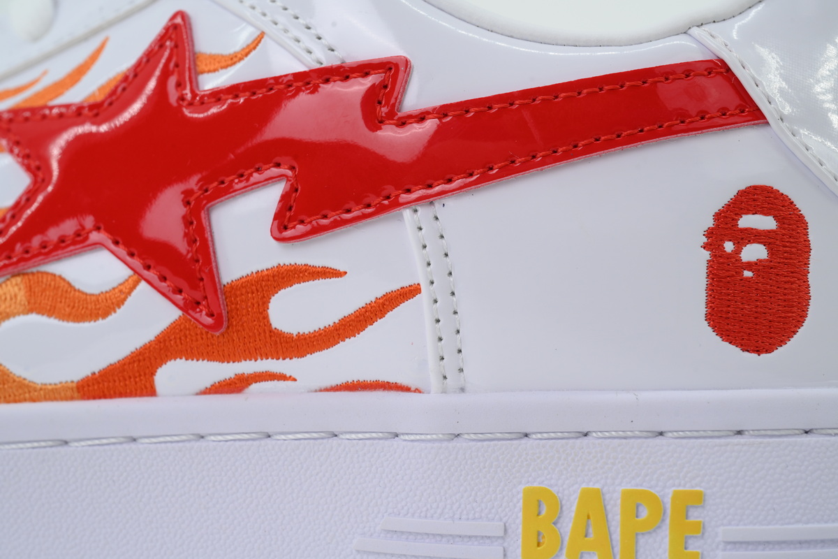 A Bathing Ape White Red OZXSHM309911R