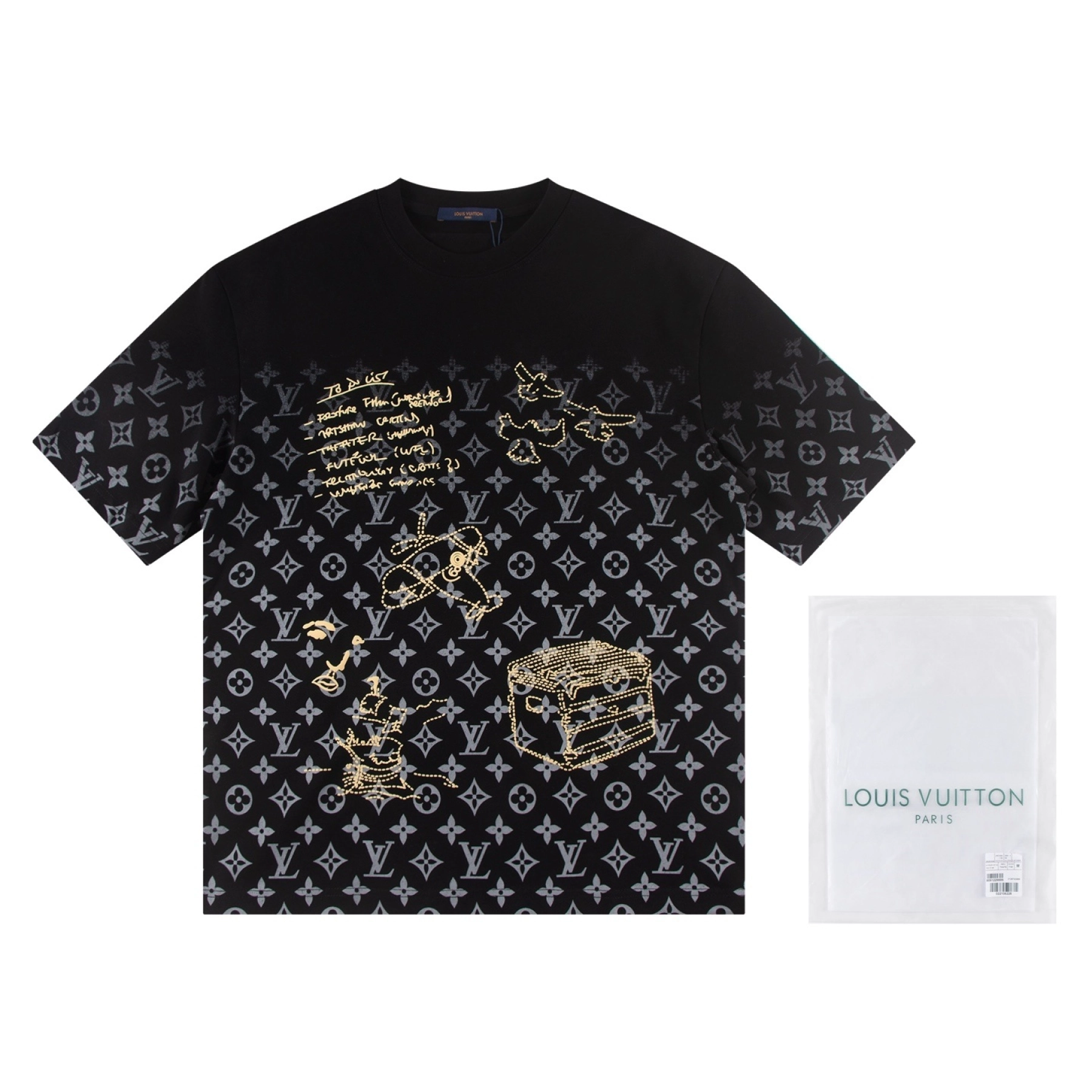Louis Vuitton T-shirt W2948 Black/White