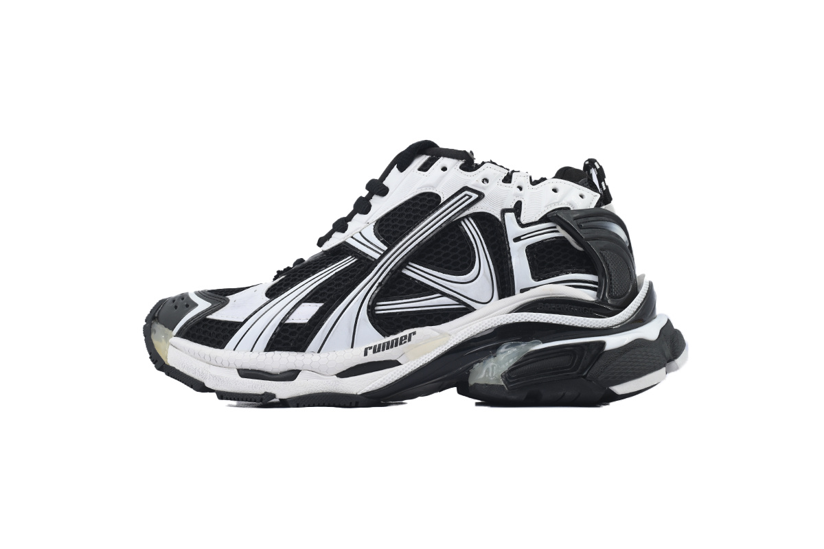 Balenciaga Runner Black White LED