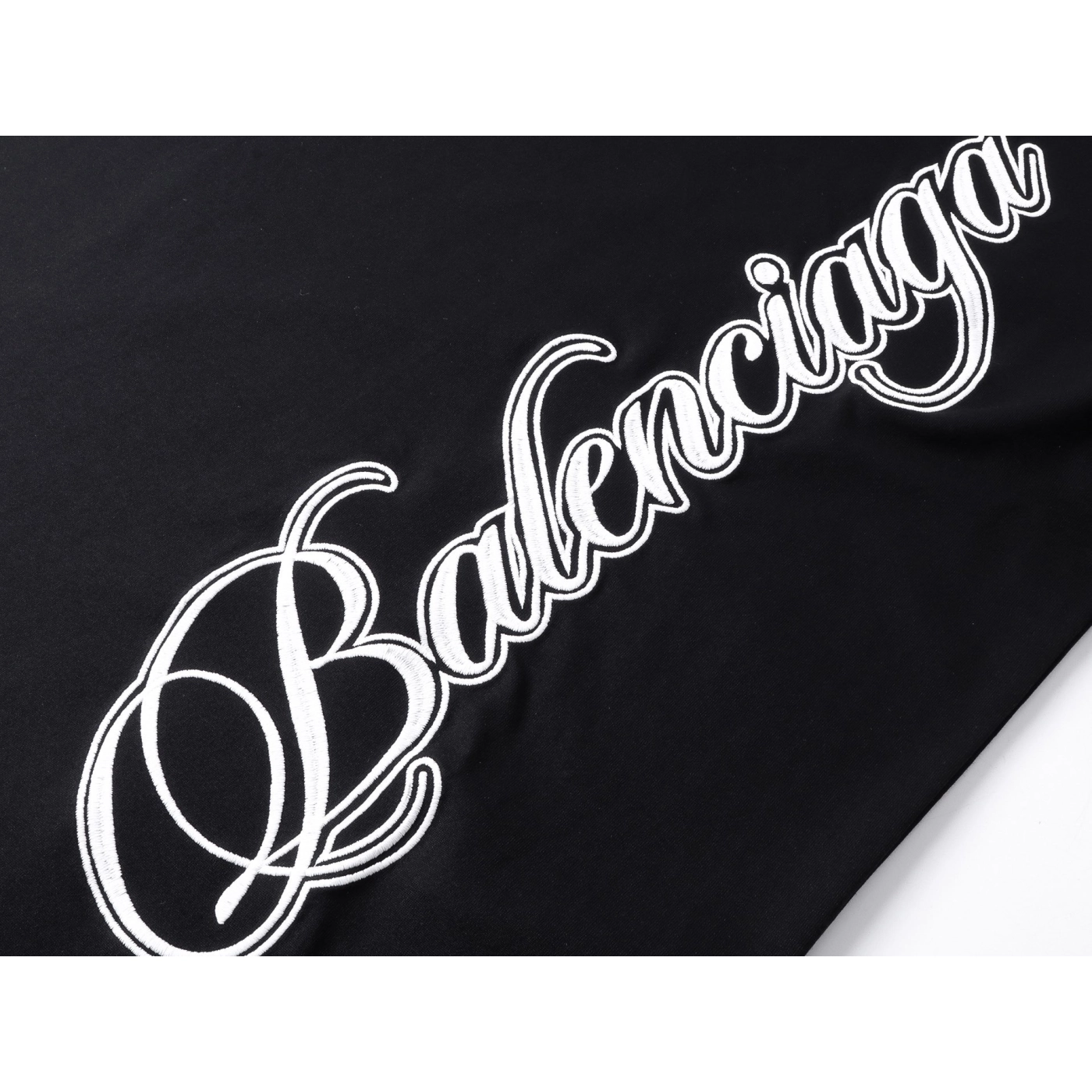 Balenciaga Embroidered Logo T-shirt Black/Red/Gray